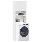vidaXL Wasmachinekast 64x24x190 cm bewerkt hout hoogglans, Verzenden, Nieuw
