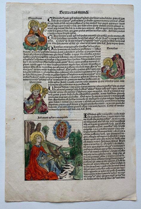 Hartmann Schedel / Michael Wolgemut/ Wilhelm Pleydenwurff -, Antiek en Kunst, Antiek | Boeken en Manuscripten