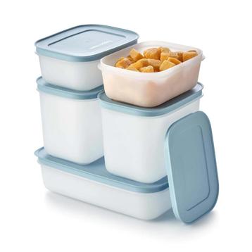Tupperware Diepvriesbakjes Set Blauw, Verzenden