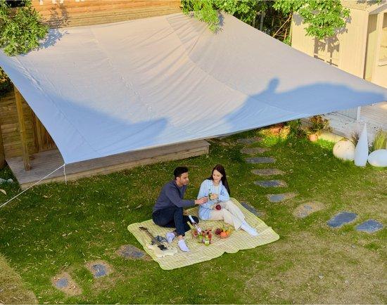 2dekans | ODADDY® Schaduwdoek 5x5m Rechthoek - Zonnezeil -, Tuin en Terras, Zonneschermen, Ophalen of Verzenden