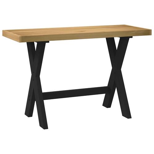 vidaXL Bureau NOAIN X-vormige poten 120x50x75 cm massief, Huis en Inrichting, Bureaus, Nieuw, Verzenden