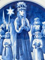 De Porceleyne Fles, Delft - Assiette - Saint Lucia - Faïence, Antiquités & Art