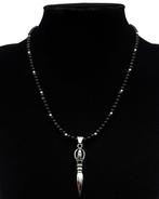 Collier Phurba Tibétain en Obsidiaan: Bescherming &