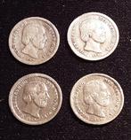 Nederland. Willem III. 5 Cents 3x 1850 1 x 1862 (Zonder, Postzegels en Munten, Munten | Nederland