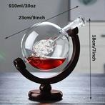 Drinkset (3) - Luxe Wereldbol Whiskey/Cognac Karaf Set op, Antiek en Kunst