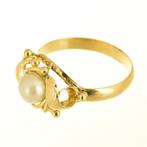 Ring - 18 karaat Geel goud Parel, Nieuw