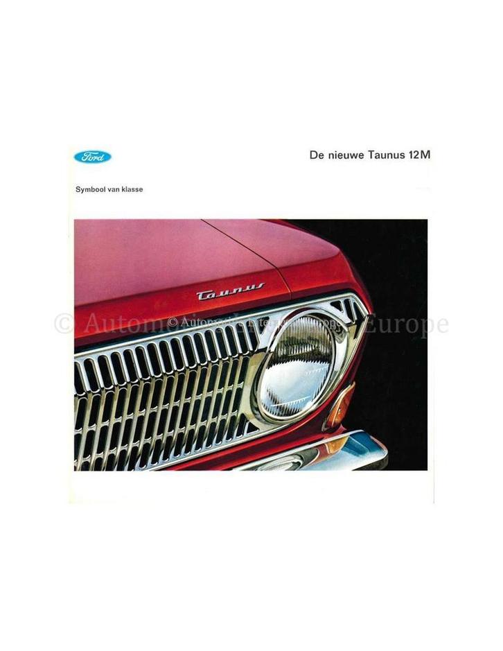 1956 FORD TAUNUS 12M BROCHURE NEDERLANDS, Boeken, Auto's | Folders en Tijdschriften