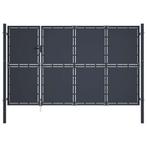 vidaXL Tuinpoort staal 350x175 cm antraciet, Tuin en Terras, Verzenden, Nieuw