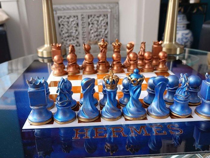 Dominique Kleiner - Hermès Bleu & Cuivre, Antiquités & Art, Art | Objets design