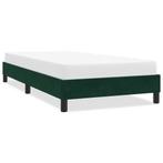 vidaXL Bedframe zonder matras 90x210 cm fluweel donkergroen, Verzenden, Nieuw