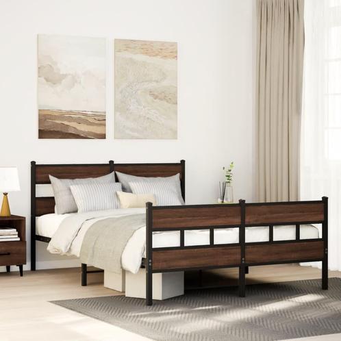 vidaXL Bedframe met hoofdbord en voetbord zonder matras, Huis en Inrichting, Slaapkamer | Bedden, Nieuw, Verzenden
