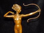 After Collinet - sculptuur, Fraai Bronzen beeld Diana Godin