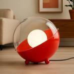 Retro Bollamp Rood – Schattige Eyecatcher met Vintage Flair, Kunststof, Nieuw, Ophalen of Verzenden, Minder dan 100 cm