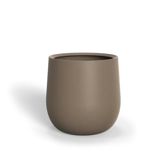 Polyester plantenbak Lora Ø70x70cm - Met bodem, Tuin en Terras, Bloembakken en Plantenbakken, 60 cm of meer, 60 tot 100 cm, Tuin