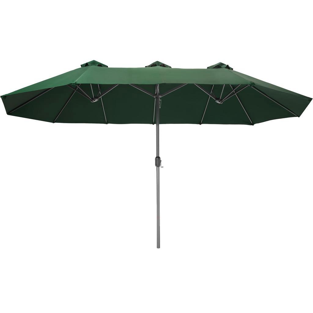 Dubbele parasol Silia 460x270 - groen — Zonneschermen 2dehands
