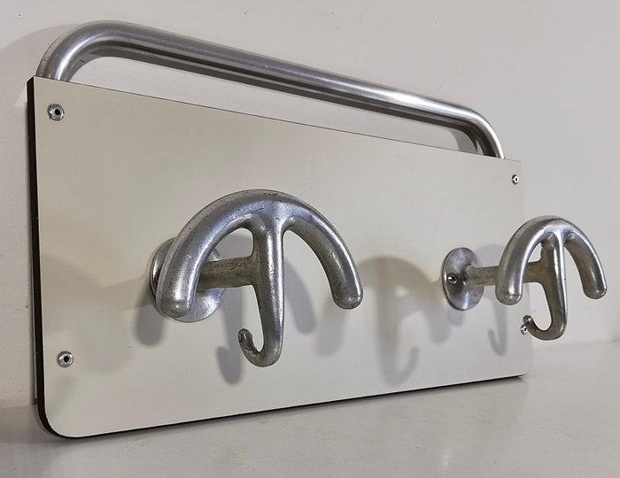 Kapstok - Ziekenhuiskledinghanger - Aluminium, Hars, Hout -, Antiek en Kunst, Antiek | Wandborden en Tegels