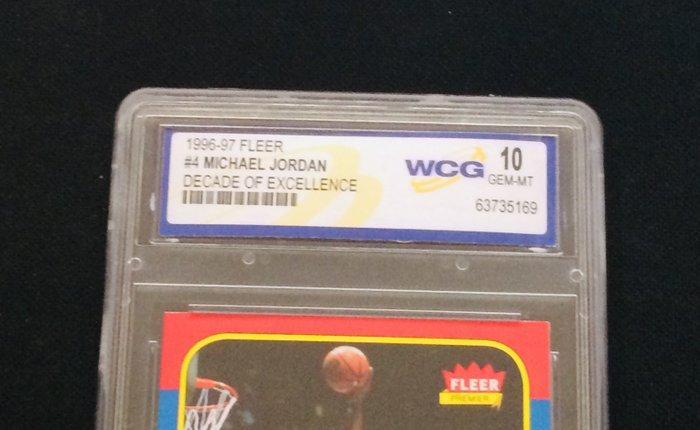 1996/97 Fleer Michael Jordan #4 - WCG 10 - 1 Graded card, Verzamelen, Stickers