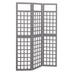 vidaXL Kamerscherm/trellis met 3 panelen 121x180 cm, Huis en Inrichting, Woonaccessoires | Overige, Nieuw, Verzenden