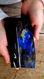 Labradorite - Incroyable bleu océan + or paysage, couleur