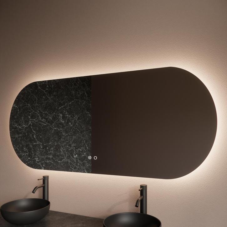 Badkamerspiegel BWS Riono 70x140cm Horizontaal LED, Bricolage & Construction, Sanitaire, Enlèvement ou Envoi