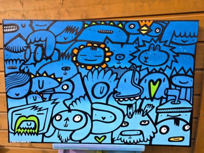 Kev Munday - Sunny Guy, Antiquités & Art, Art | Peinture | Moderne