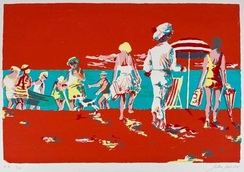 Dorothea Schüle (1970) - Am Strand, Antiek en Kunst, Antiek | Overige Antiek