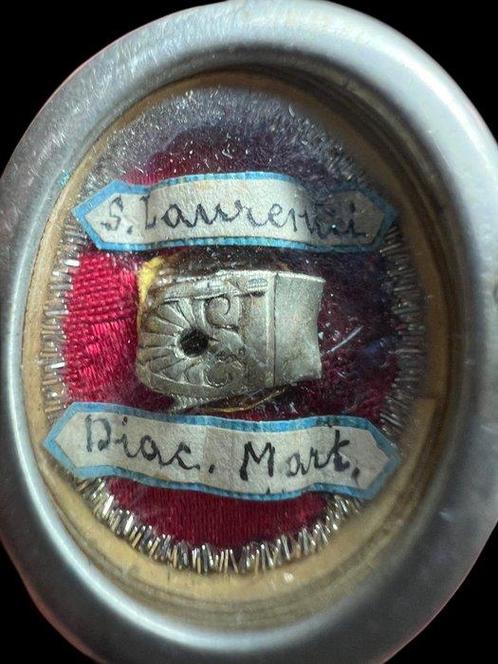 Reliquaire - Argent 900 - 1800-1850 - Anciennement Graticola, Antiek en Kunst, Kunst | Niet-Westerse kunst