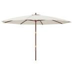 Parasol Hout & Polyester | Retour Deal | Nu 70% Korting, Verzenden, Stokparasol