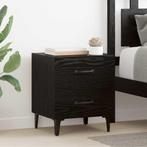 vidaXL Bedkast met lade Zwart eiken 40 x 35 x 47.5 cm, Verzenden, Nieuw