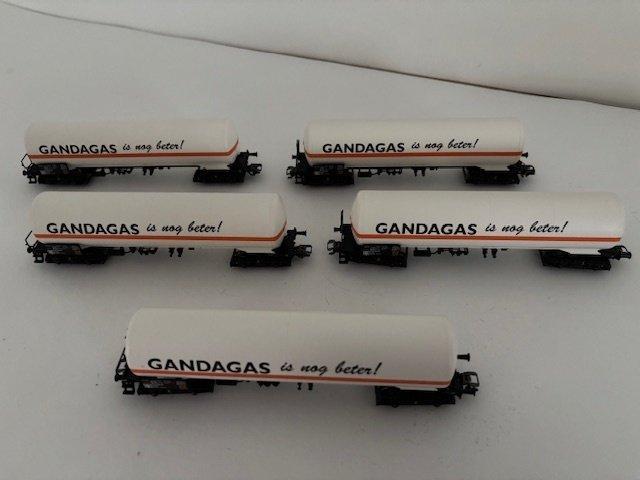 Märklin H0 - 47581 - Modeltrein goederenwagonset (5) - 5, Hobby en Vrije tijd, Modeltreinen | H0