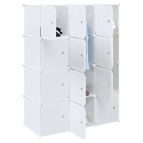 vidaXL Opbergmeubel met 12 vakken en ophangstangen, Huis en Inrichting, Kasten | Kleerkasten, Nieuw, Verzenden