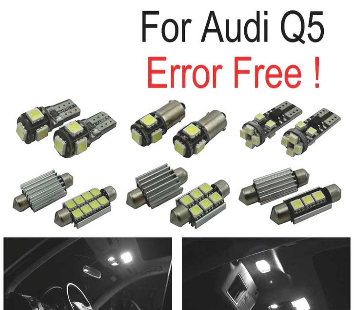 Kit 23 Ampoules Led Intérieur Pour Audi Q5 09-16, Auto-onderdelen, Verlichting, Verzenden
