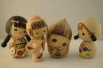 4x Japanese Child Kokeshi  - Poupée - 1960-1970 - Japon, Antiquités & Art