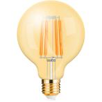 LED Lamp E27 Globe Filament Brinton 6W 2200K G95, Verzenden, Nieuw