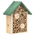 vidaXL Insectenhotels 2 st 23x14x29 cm massief vurenhout, Tuin en Terras, Verzenden, Nieuw
