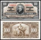 Canada. - Bank of Canada - 100 Dollars 1937 - Pick 64b, Postzegels en Munten