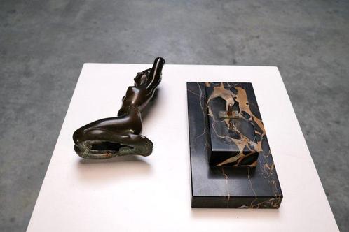 Maurice Font - Sculpture, Bathing Lady in Bronze - 20 cm -, Antiek en Kunst, Antiek | Meubels | Stoelen en Sofa's