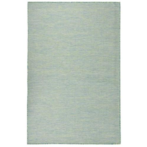 vidaXL Buitenkleed platgeweven 100x200 cm turquoise, Maison & Meubles, Ameublement | Tapis & Moquettes, Envoi