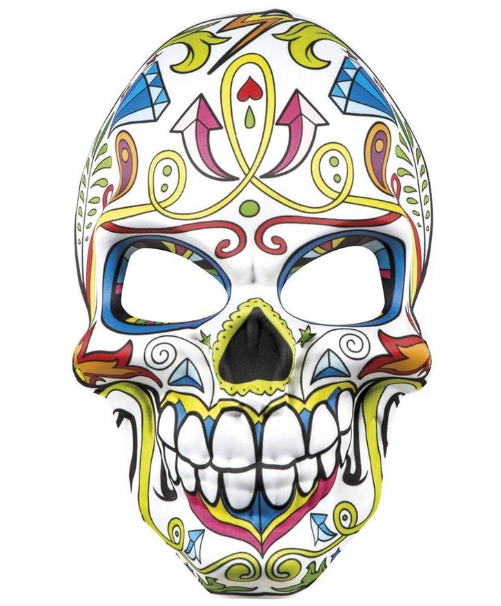 Mexicaans Masker Mr Day Of The Dead, Hobby en Vrije tijd, Feestartikelen, Nieuw, Verzenden