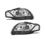 PHARES POUR AUDI A4 B7 04-07 DAYLIGHT FOND NOIR CHROMÉ, Verzenden