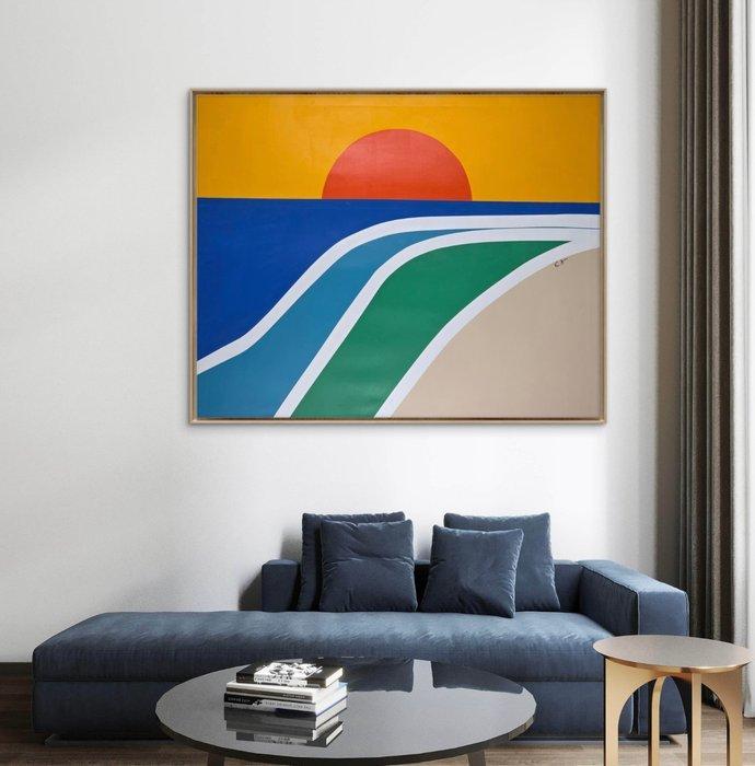 Enzo Affaticati (1998) - Sunny Waves XXL - No Reserve Price, Antiquités & Art, Art | Peinture | Moderne