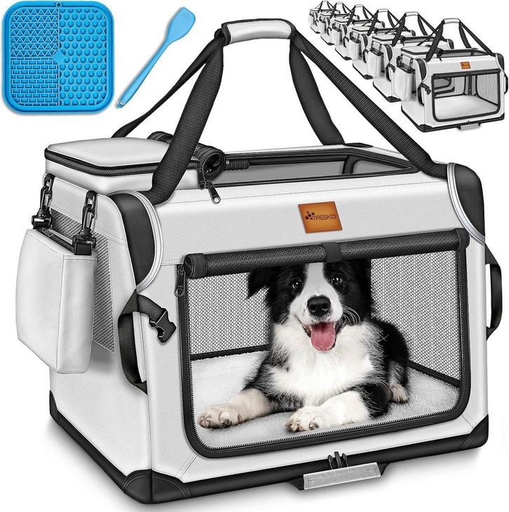 TRESKO® Hondenbench - Hondenbox - Transportbox - 70x52x52 -, Dieren en Toebehoren, Overige Dieren-accessoires, Verzenden