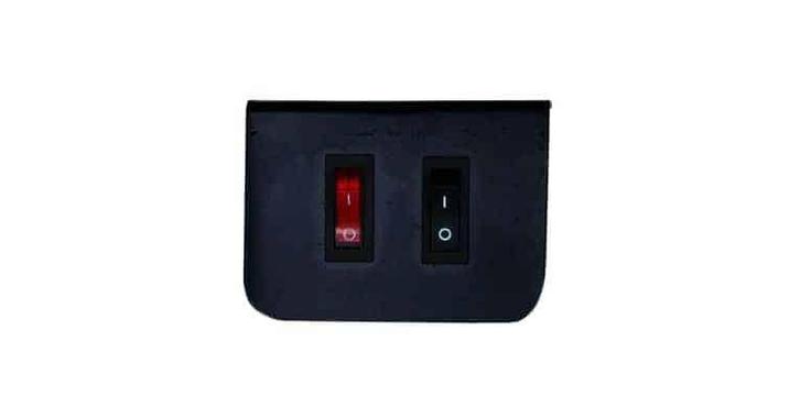 2 Schakelaar Bedieningspaneel aan-uit verlicht + patroon sch, Autos : Pièces & Accessoires, Tableau de bord & Interrupteurs, Enlèvement ou Envoi