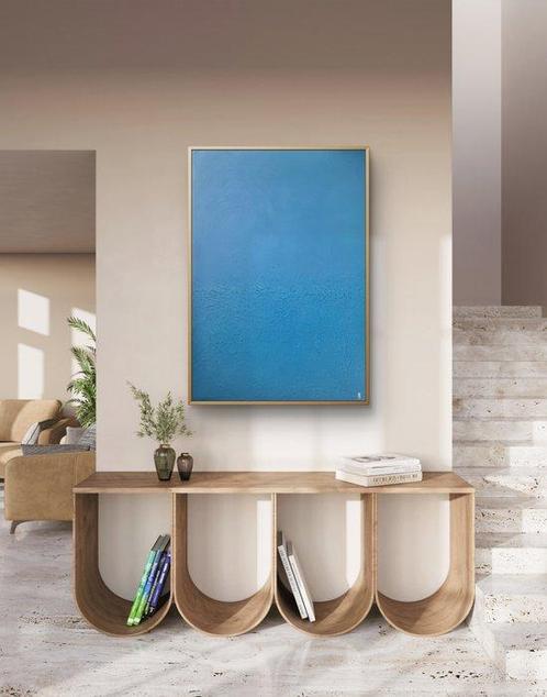 Oscar Bruno - “ Azure Silence N2 -XXL- “, Antiek en Kunst, Kunst | Schilderijen | Modern