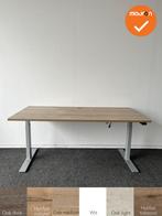 LINAK elektrisch zit-sta bureau - Zilvergrijs onderstel - ma, Ophalen of Verzenden, Bureau