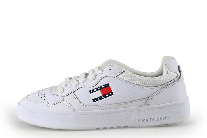 Tommy Jeans Sneakers in maat 41 Wit, Kleding | Heren, Schoenen, Wit, Zo goed als nieuw, Sneakers, Verzenden