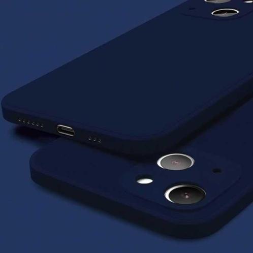 iPhone 14 Pro Square Silicone Hoesje - Zachte Matte Case, Télécoms, Téléphonie mobile | Housses, Coques & Façades | Apple iPhone