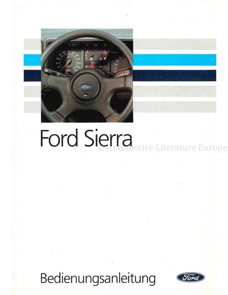 1990 FORD SIERRA INSTRUCTIEBOEKJE DUITS, Auto diversen, Handleidingen en Instructieboekjes