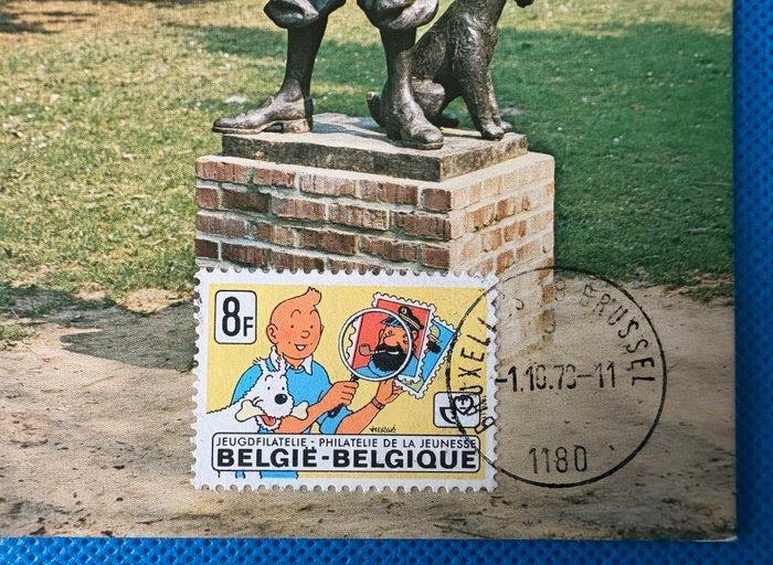 Tintin, Kuifje - Carte postale Tintin 1979 Bruxelles, Livres, BD