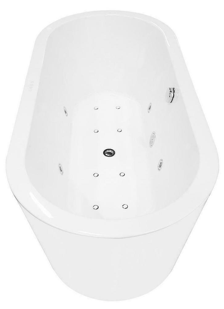 Libero vrijstaande whirlpool ligbad  170x80 + waste wit, Huis en Inrichting, Badkamer | Badkamermeubels, Ophalen of Verzenden